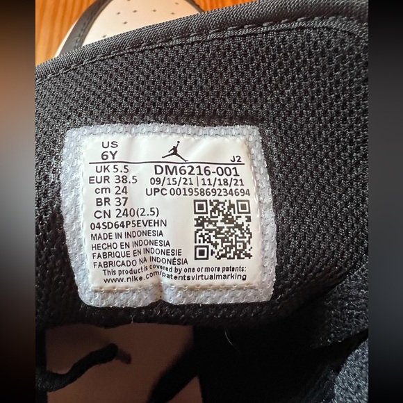 Nike Air Jordan 1 Mid SE Zen Master-Big Kid’s Size 6Y-Multicolor, Black, White - Picture 6 of 6